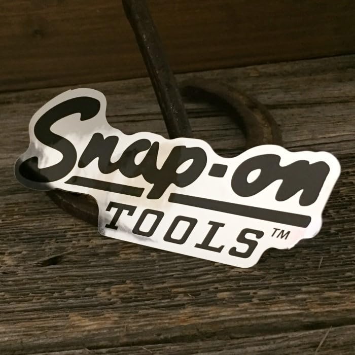 Snap-on ロゴ　看板　アルミ Amazon.co.jp: スナップオン 旧ロゴ デザイン クロム ステッカー