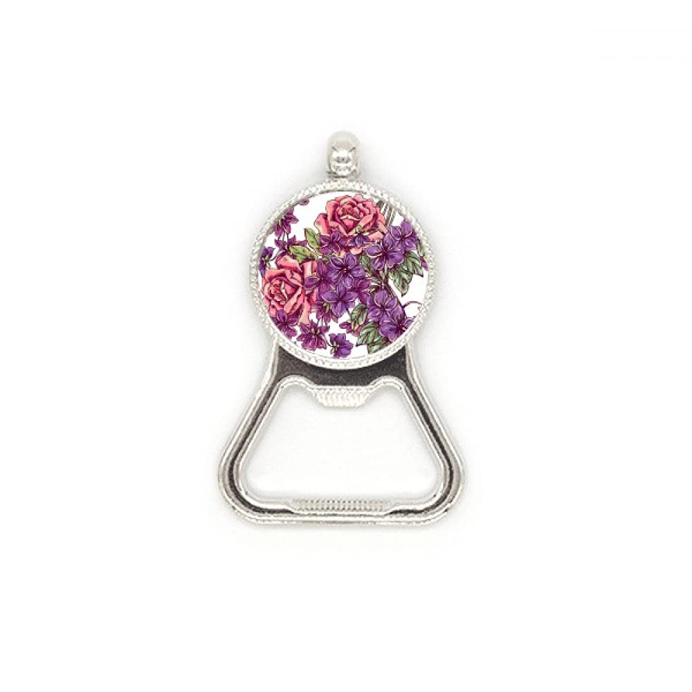 Décapsuleur en forme de fleur bleu blanc cadeau idéal table