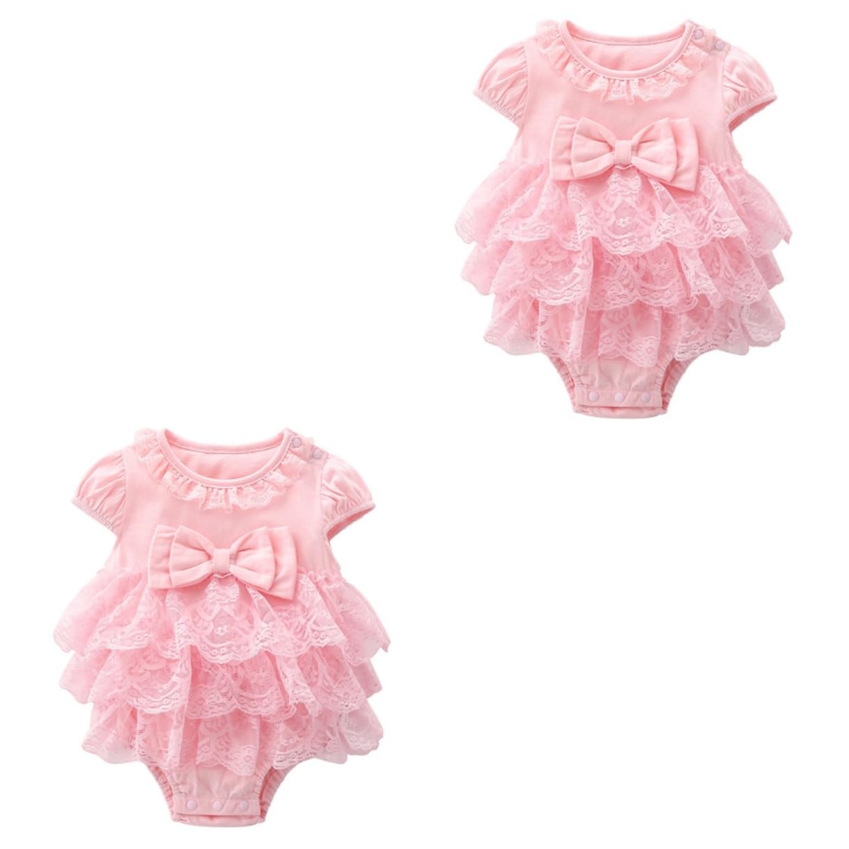 2 Piezas De Ropa De Bebé Vestidos Monos Para Falda De Bebé Niña De Verano