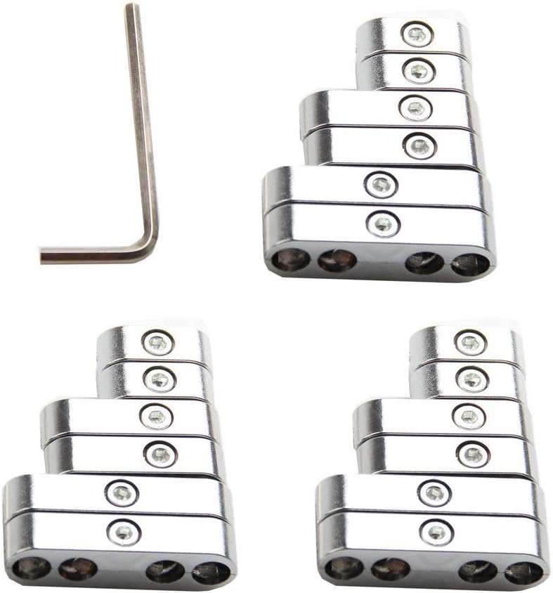 18 pcs Chrome Spark Plug Wire Dividers Separators Automotive