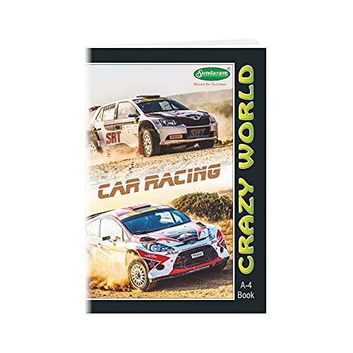 Image of Sundaram Crazy World A /4 Book - 172 Pages Single Lined Notebook (Pack of 6) A4 Notebook