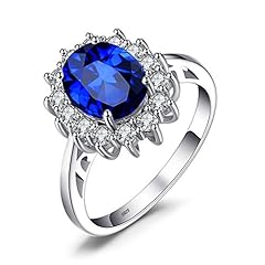 Idea Regalo - Jewelrypalace, anello in argento massiccio sterling 925 con zaffiro lilla-blu sintetico, Zaffiro, 11, colore: Blau, cod. EU-08163CR-6