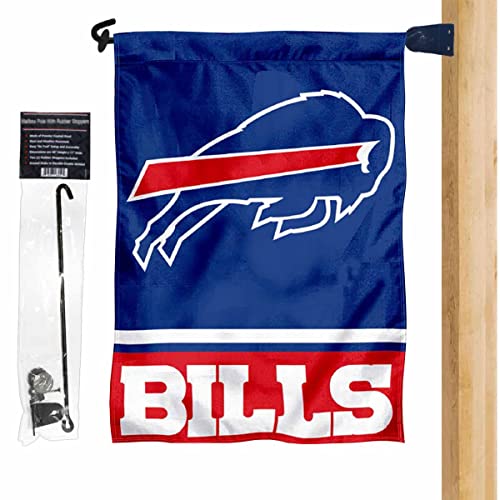 Support pour poteau de drapeau de jardin WinCraft Bills robuste pour boîte aux lettres