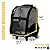 KOPEKS Deluxe Backpack Pet Travel Carrier with Double Wheels - Black - Large, KPS-1114