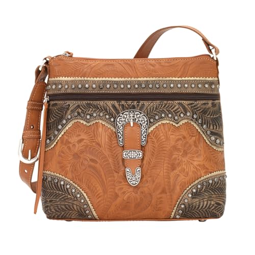 American West Ladies Saddle Ridge Zip Top Shoulder Bag