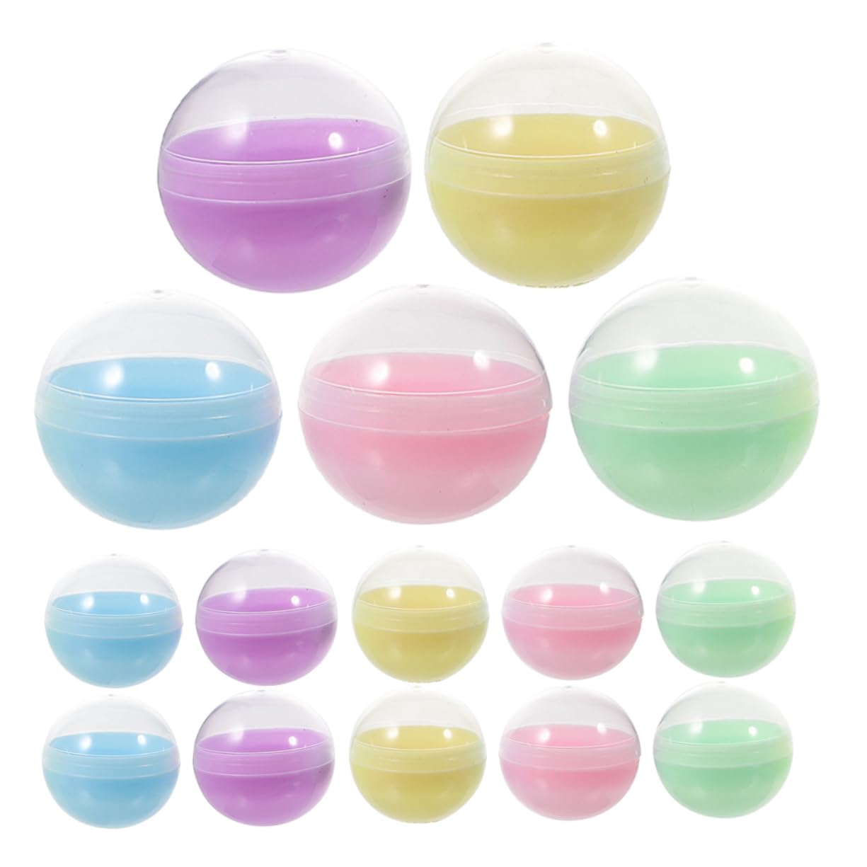 HOLIDYOYO Semi Macaron Shells Mm Toy Vending Capsules Gachapon Refills Boys and Girls for Gumballs