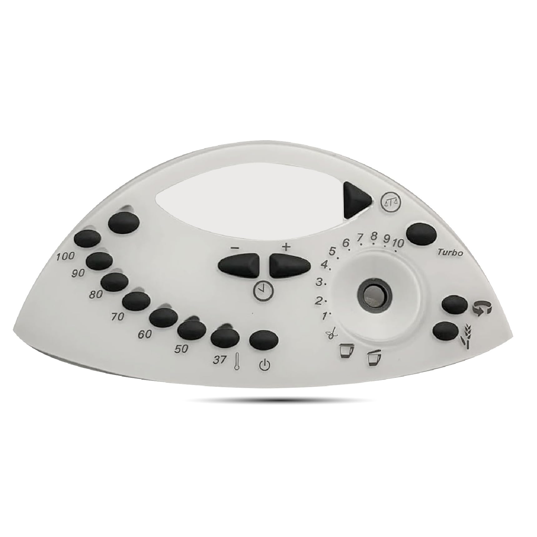 PIESSEONLINE - Mascherina Bimby TM31 Compatibile - Facile da Installare - Completa di Tasti - Protegge il Robot da Cucina da Schizzi e Umidità - Aderenza Perfetta, Stabile e Resistente