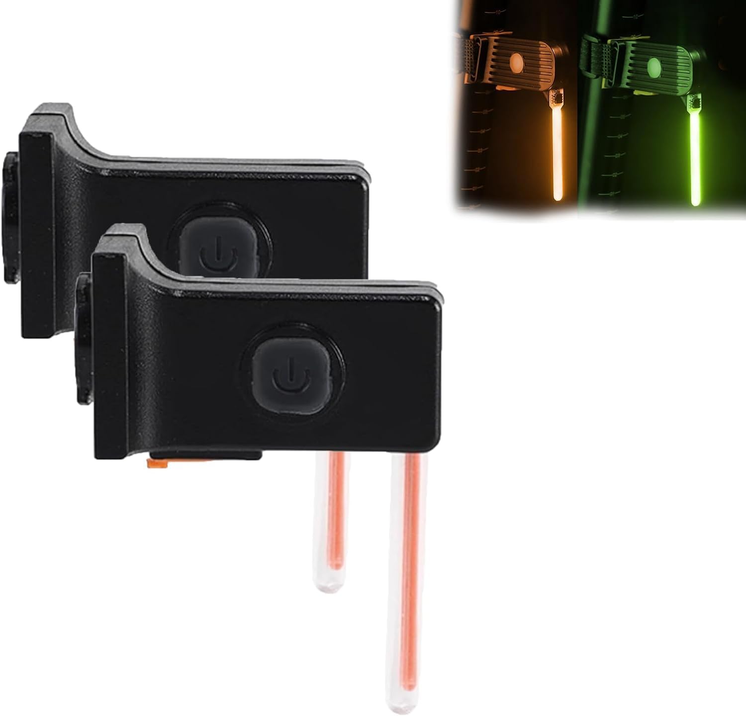 Dogdd Bike Light, Bike Lights for Night Riding,Bike Accessories Rear Bike Light, Bright Bicycle Lights Front and Rear,4 Modes Bike Tail Light,USB Rechargeable LED Taillight Assembly (Orange+Green)