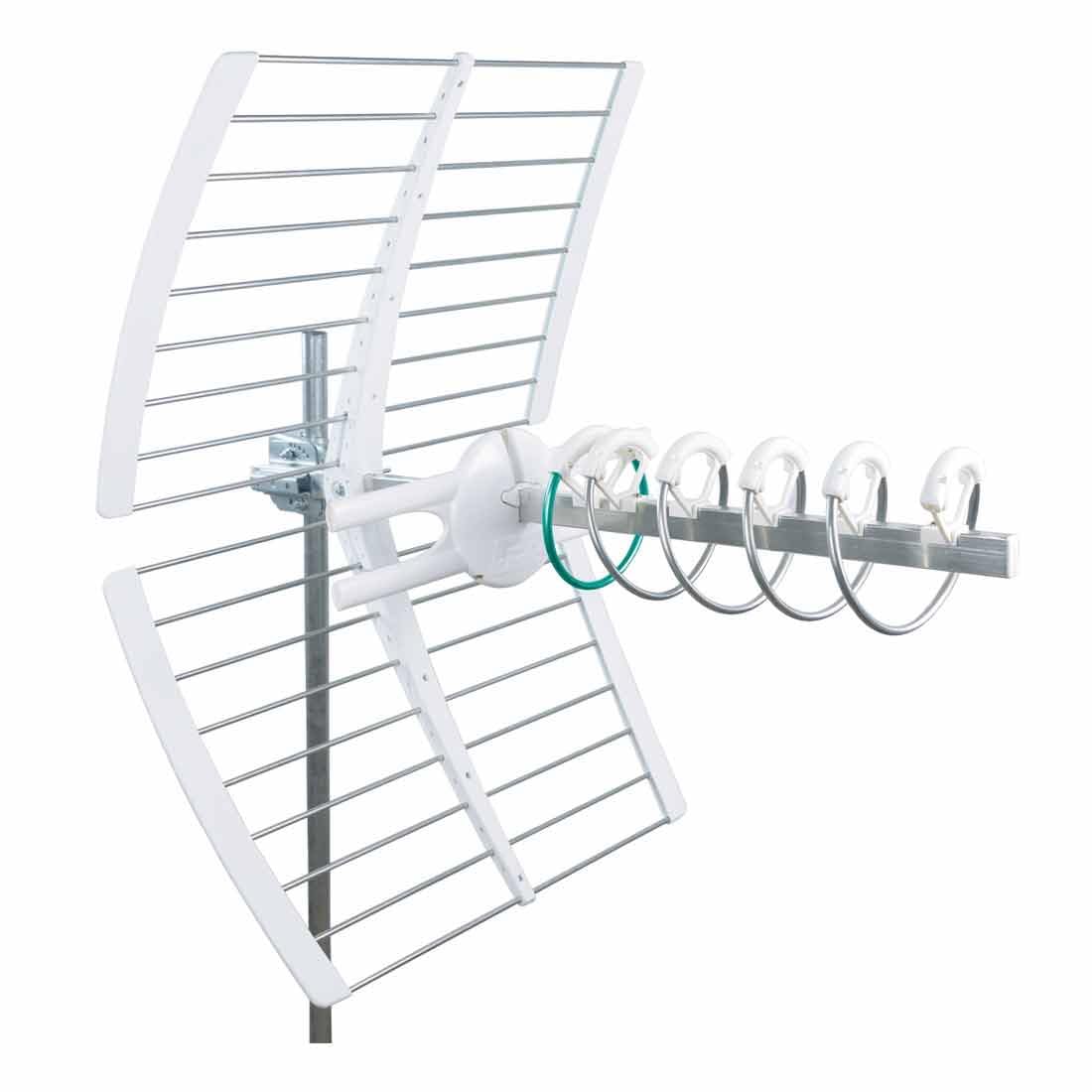 Antenne UHF Elika 700 Canaux 21-48 Dipole Actif + Pointeur EMB.Indiv. G 47Db