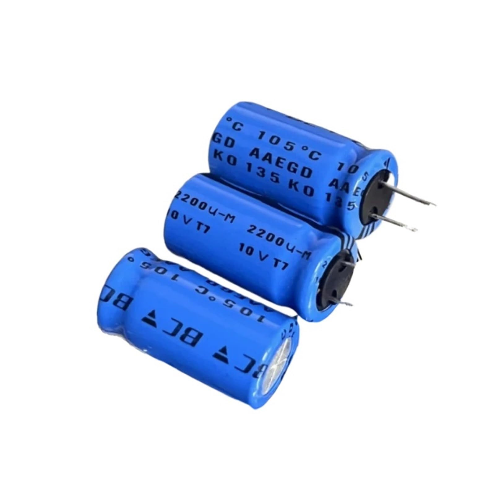 BALYDLUL 10PCS 2200UF 10V Electrolytic Capacitor 12.5 * 25MM