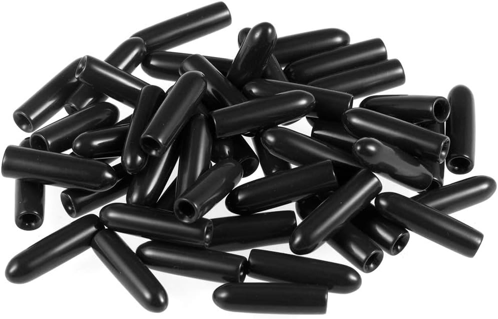 MACHSWON 50pcs Rubber End Caps 2mm ID