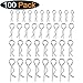 Hobbypark 1/18th-1/5th Small-Large RC Body Clips Bent Springy R Pins Hobby Car Truck Buggy Crawler Body Shell Vehicle Spare Parts (100-Pack)