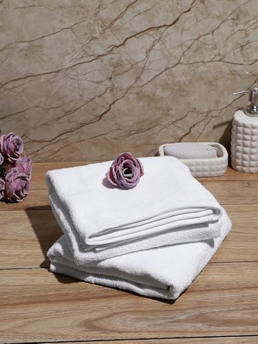 Image of MOCA by Monte Carlo Cotton 380 GSM Bath Towel (140 x 70 CM) - White