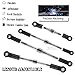 RCMYou Aluminum Turnbuckles Camber Links Upgrades Part for 1/10 Slash 2WD/Stampede 2WD/Rustler 2WD/Bandit 2WD, Alloy Turnbuckles Camber Links Hops Up,Titanium