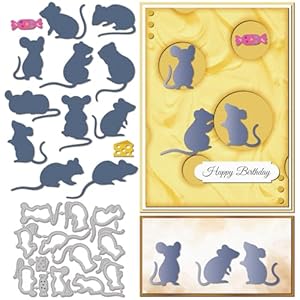 GLOBLELAND Maus Silhouette Stanzformen Set