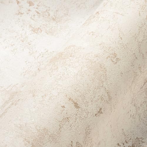 A.S. Création Tapete Stein Creme Beige THE BOS 388236 Vliestapete Steinoptik 10,05 m x 0,53 m Made in Germany