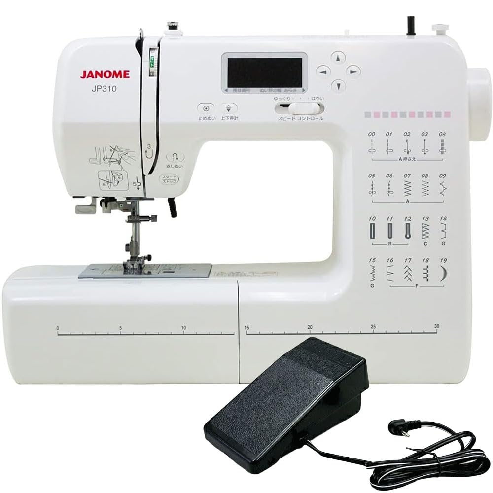 Amazon | ジャノメ コンピューターミシン JP310-ワイドテーブル 