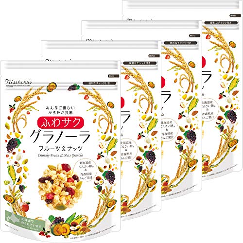 日食 ふわサク フルーツ&ナッツグラノーラ 小容量パック 150g ×4個