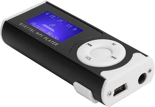 Reproductor de MP3 con clip, reproductor de música digital sin pérdidas, linterna MP3 deportiva portátil, mini clip LCD, reproductor multimedia de