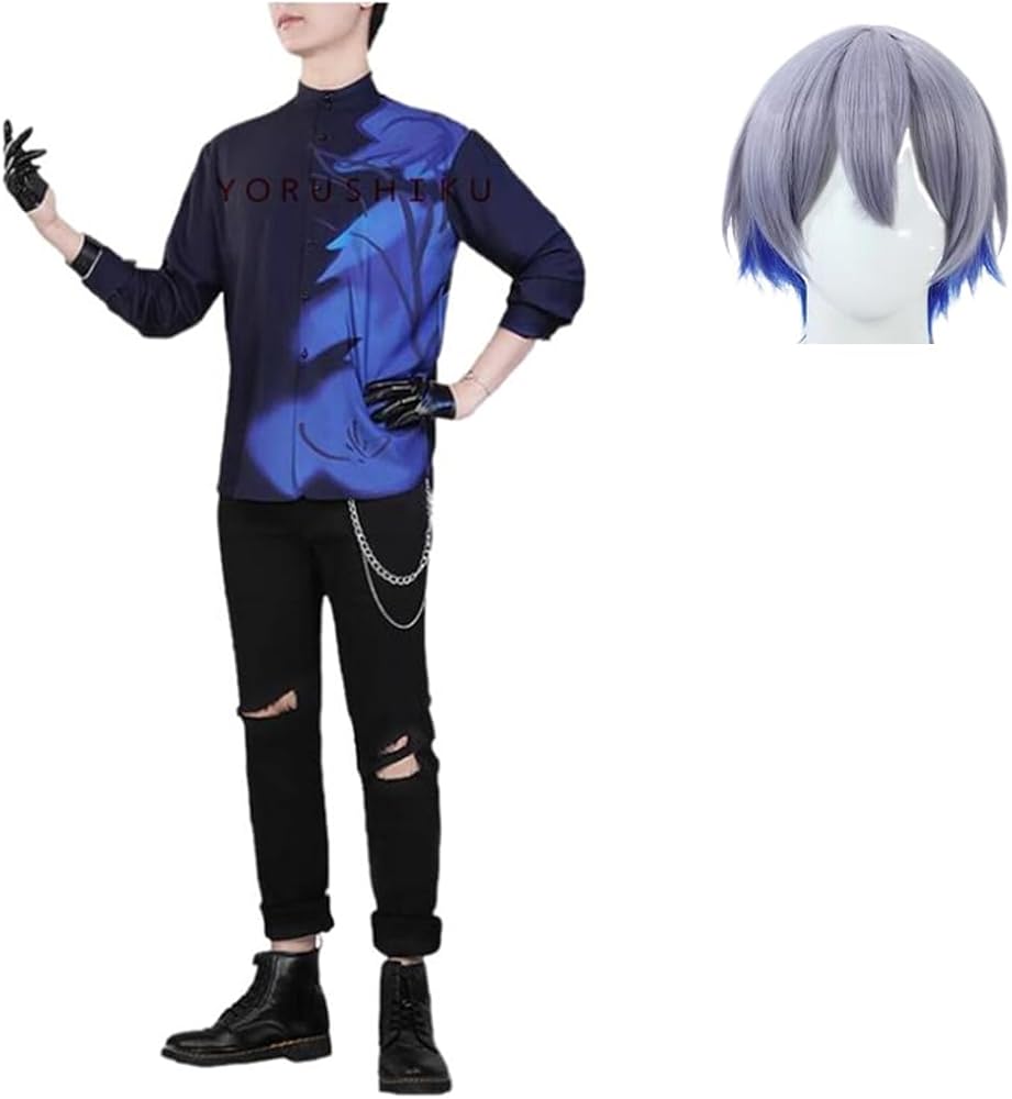 Amazon.co.jp: [CAIQISS] 小柳ロウ コスプレ衣装+ウィッグ 風