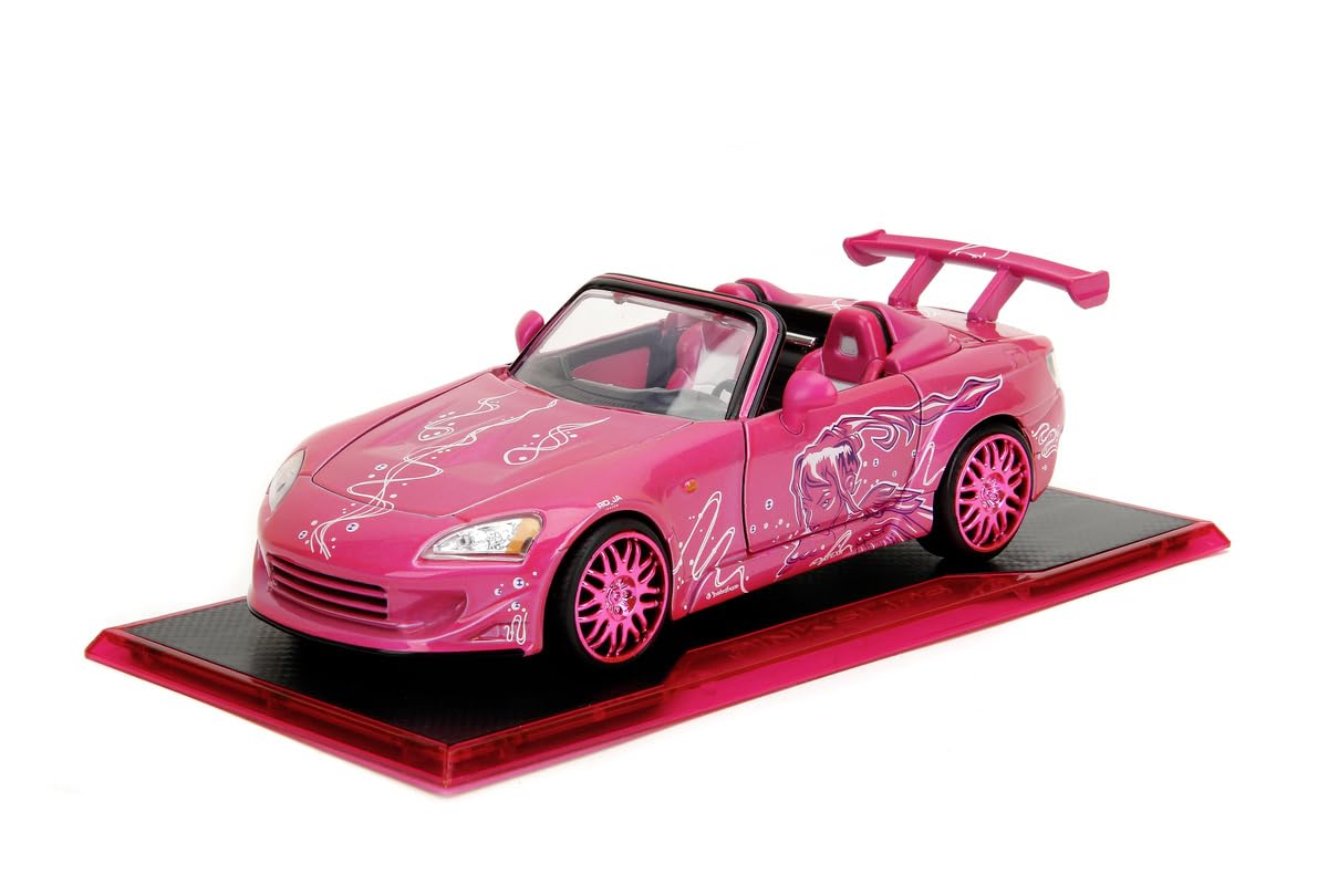 JADA Pink Slips 1:24 - Suki´s Honda S2000, Die-Cast Car with Base