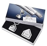 Material: Metall silber REFLECTS Schlüsselanhänger- und Lesezeichenset aus Metall inkl. Gravur VILLEPARISIS mit Gravur Silber
