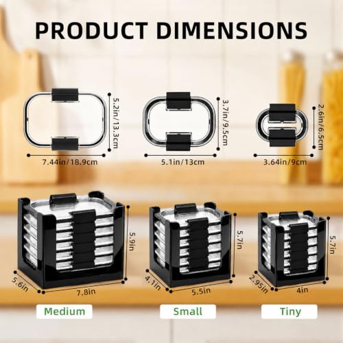Image of Lid Organizer for Rubbermaid Brilliance, Fits 0.5, 1.3, 3.2 & 4.7 Cup