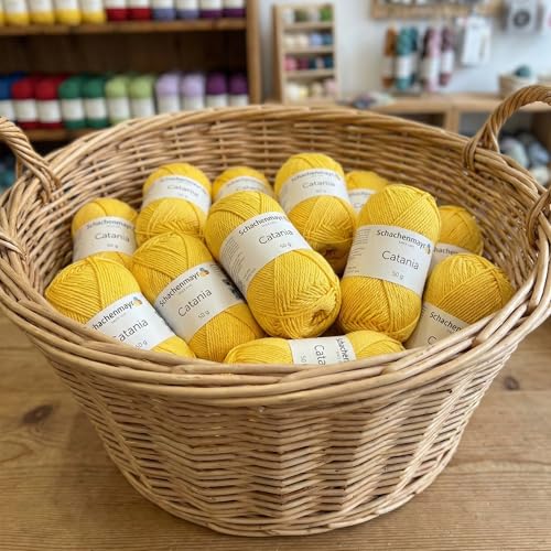 Image of [ Set of 2 Skeins ] SMC Catania Originals 100% Mercerized Cotton Yarn, Total 3.52 Oz. Each 1.76 Oz (50g) / 136 Yrds (125 m) Amigurumi Yarn Fine-Sport 2 (208 Sonne)