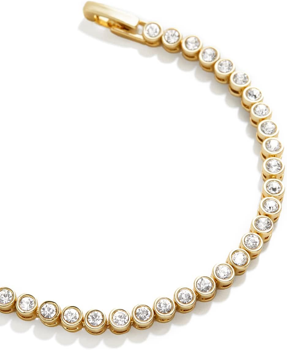 14k Gold Filled Tennis Bracelet|3mm Cubic Zirconia Classic Tennis Bracelet|Gold Link Bracelets For Women 6.15/6.75/7.15 Inch