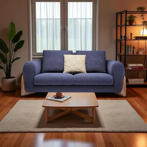 Image of Luxury Sofa Set Luxury Chesterfield Sofa in for Home Living Room & Office (Three Seater Blue)