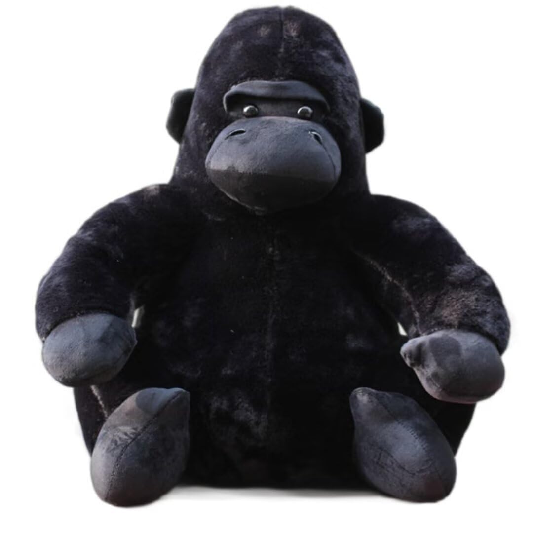 LSQXSSGorilla Stuffed Animals,Huggable Large Gorilla Plush Doll,Soft and Fluffy plushies Toy,Bed Sofa Throw Pillow