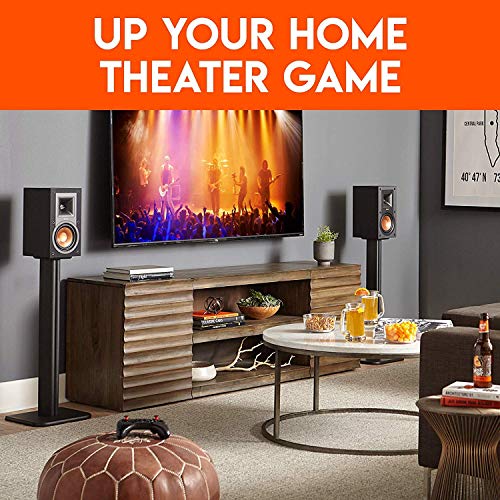 ECHOGEAR Universal Floor Speaker Stands - Vibration-Absorbing MDF Design Works with Klipsch, Polk, JBL & Other Bookshelf Speakers Or Studio Monitors - Includes Sound Iso Pads & Carpet Spikes - Image 7