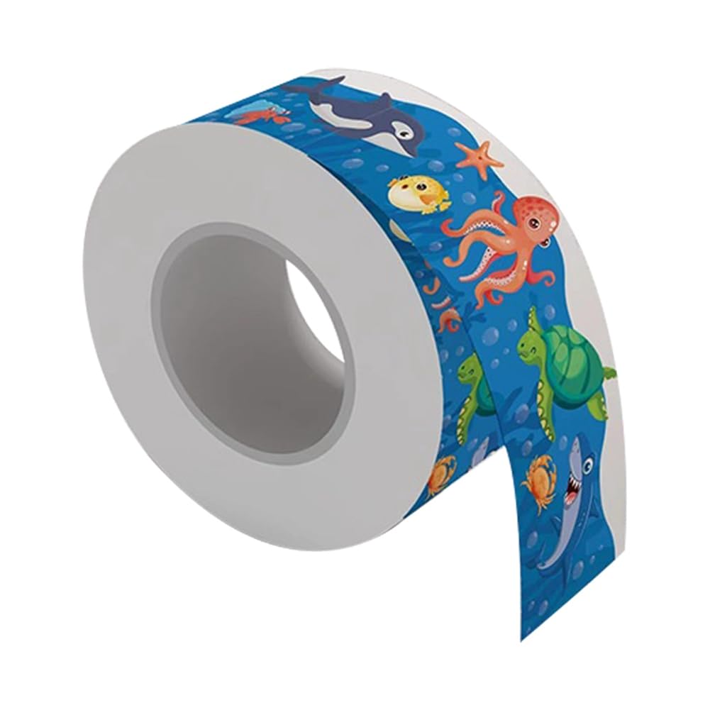 Wisyurt 1 Roll Borders Stickers Ocean Animal Board Borders Fit for Decorate Bulletin Boards,Walls,Window,Doors 65.6Ft