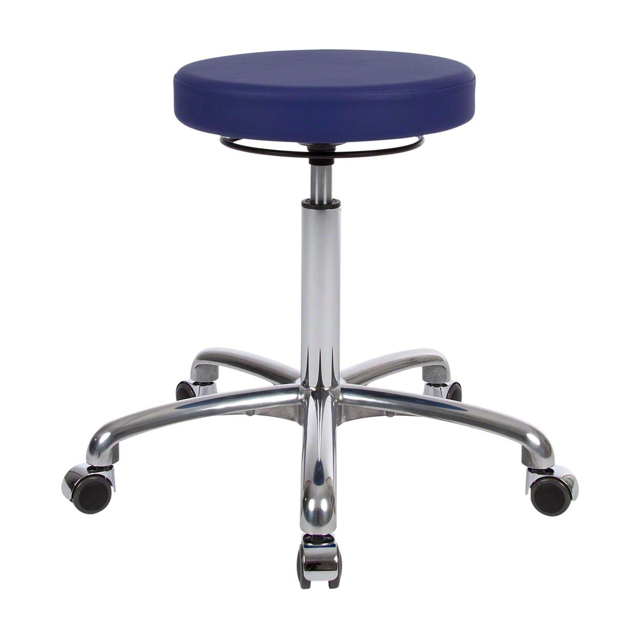 Sport-Tec Drehhocker Exklusiv mit Komfort-Polster und Rollen, Rollhocker Arbeitshocker