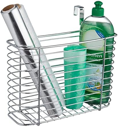 Acryl Strohhalm-Organizer Für Schranktür – 24,1 Cm Breit, Höhenverstellbar | Mit Nano-Gel-Pads & Ablauflöchern | Für Küchen-Zubehör