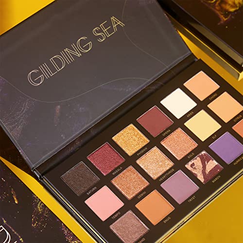 Charmcode Shimmer Matte Makeup Eyeshadow Palette Professional 18 Colors High Pigmented Warm Neutral Metallic Blendable Creamy Eye Shadow Pallet Set… #TOP7