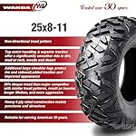 WANDA-UTV-ATV-Tire-25x8-11-25x8x11-6-Ply-Solid-20mm-Tread-10415