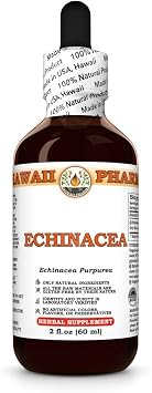 Hawaii Pharm Echinacea (Echinacea angustifolia) Root Liquid Extract, 2 fl oz, 2-Pack