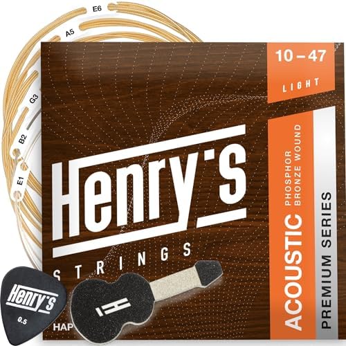 HENRYS Acoustic Guitar Strings With Ball End Premium