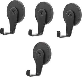 Zerodeko 4pcs Magnetic Hook Metal Wreath Clothes Hanger Hooks Magnet Hanging Hooks Clothes Hook Heavy Magnetic Hooks