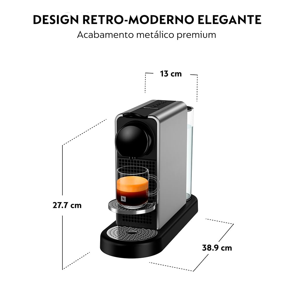 Cafeteira Nespresso CitiZ Alumínio Titânio 110V | Amazon.com.br