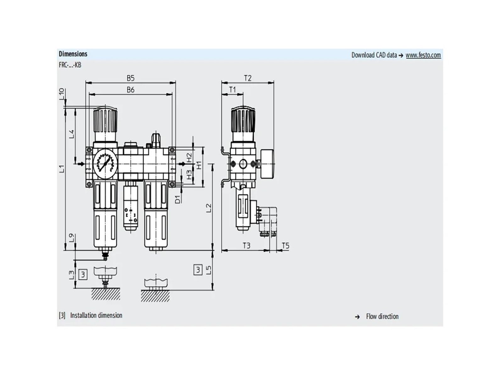 Régulateur de filtre Bigeminy FRC-1/4-D-7-MIDI 186503 3/8 1/2 3/4 Drainage automatique/manuel et manomètre Mpa 0,5-7bar(FRC3-4-D-7-MIDI-AMPA)
