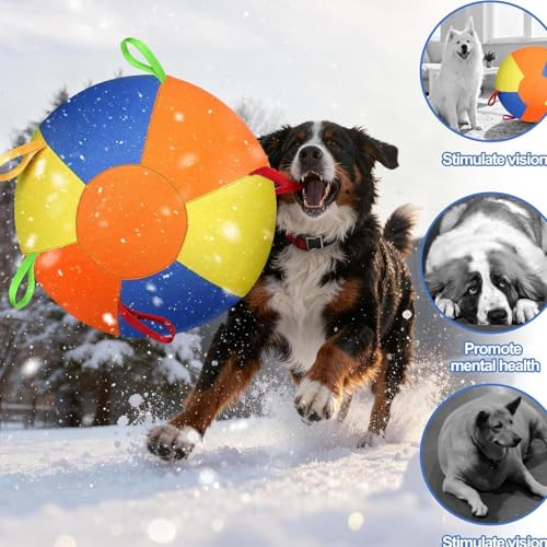 Balle de berger pour chiens avec poignee resistante aux dechirures - 5