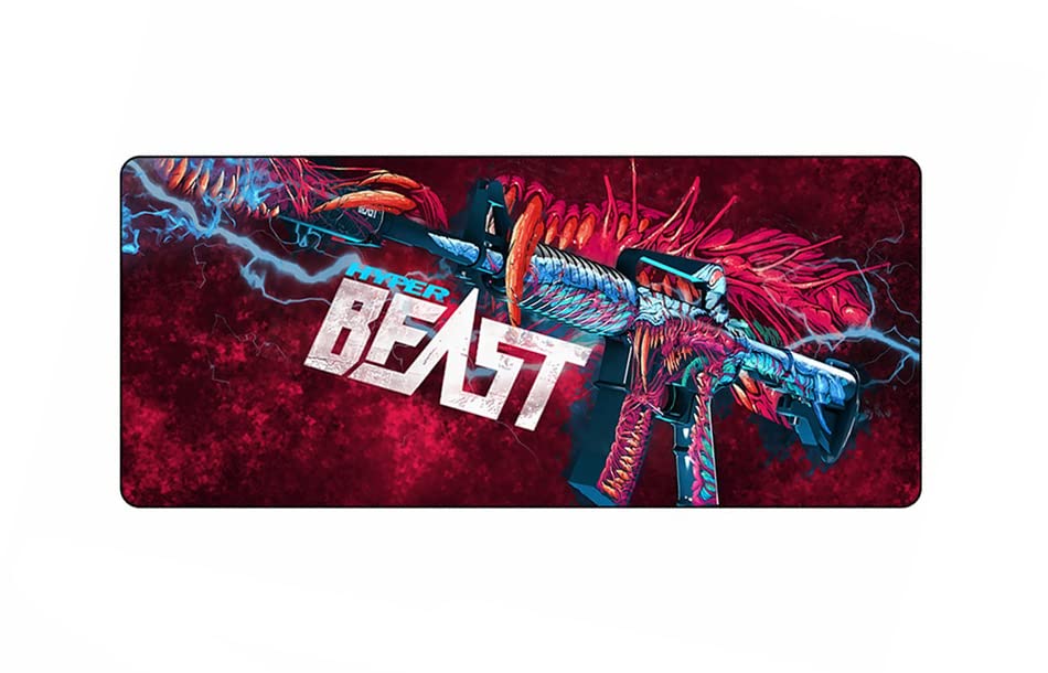 Image of Large Extended Long 700 x 300 mm Mouse Pad for Keyboard & Mouse | Water Resistant Anti Slip Surface Ideal for Office Home and Gaming Setup (Beast -2)