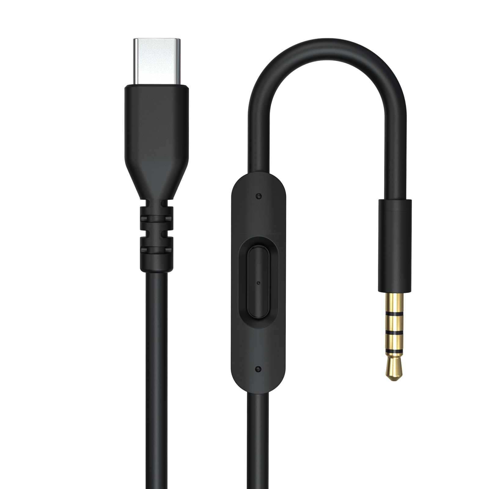 Cable de audio USB C Solo 4, cable auxiliar de audio de repuesto Solo 3 con control de micrófono en línea compatible con auriculares Beats Studio Solo Pro Detox Mixr Executive Pill para dispositivos