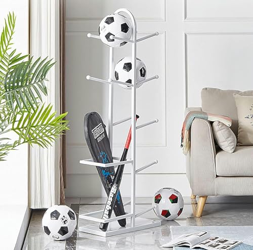 Meuble de rangement pour raquettes et ballons de basket-ball