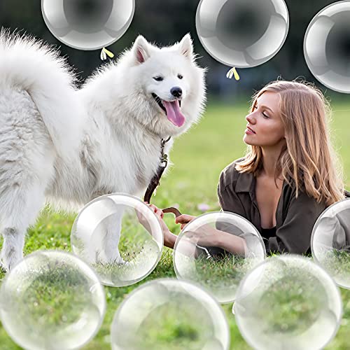 Image of 50 Pcs Clear Bubble Bobo Balloons Burbuja Transparent Clear Balloons for Christmas Wedding Birthday Indoor Outdoor Party Decoration(10 Inch)