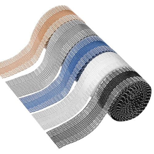 Xelsluthe 16.4 Yard 5 Color Iron on Hem Tape, Hemming Tape for Pants Permanent No Sew Hemming Tapes Washable Hem Adhesive Tapes Trousers Edge Modified Strips for Jeans Suit Pants Trouser Mouth