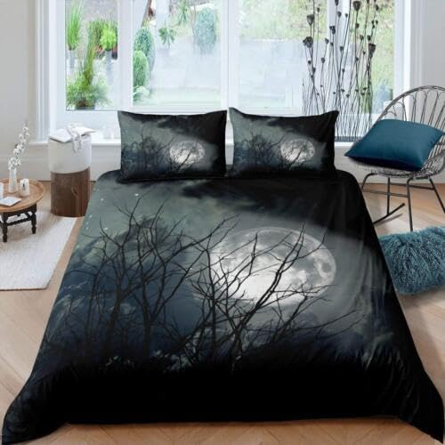 Cadeau personnalisé garçons filles : housse de couette 90x190 jungle grise et sa taie