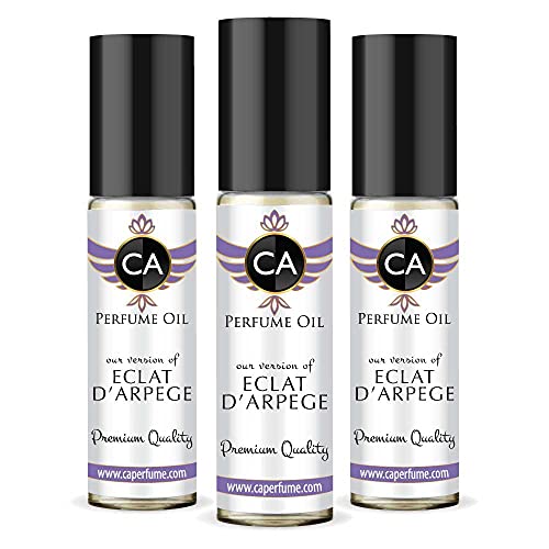 CA Perfume Impression of Lnvn Eclatte D'arpage For Women Replica Fragrance Body Oil Dupes Alcohol-Free Essential Aromatherapy Sample Travel Size Concentrated Long Lasting Attar Roll-On 0.3 Fl Oz-X3